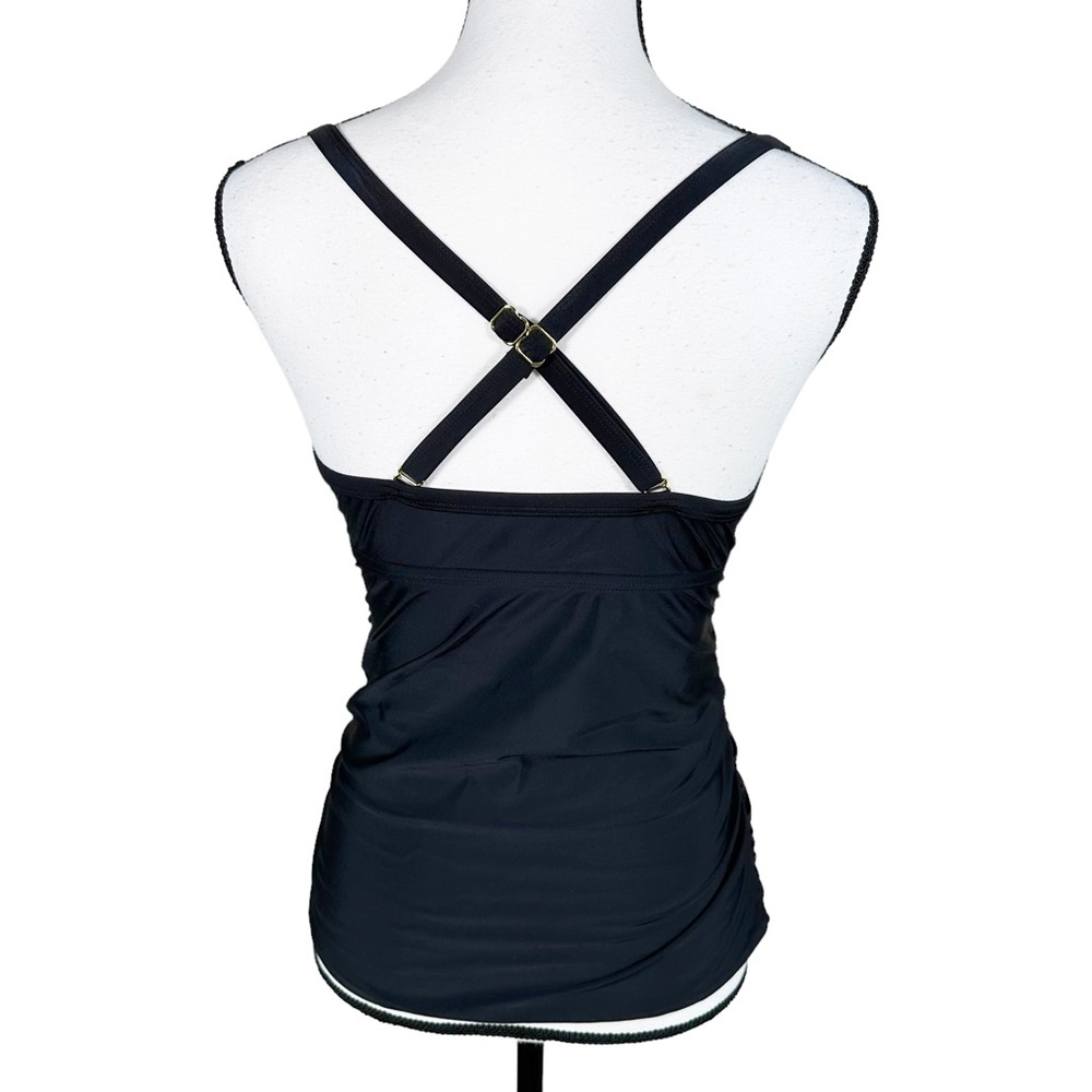 PinkBlush Maternity Black Swim Tankini Top - Picture 5 of 8